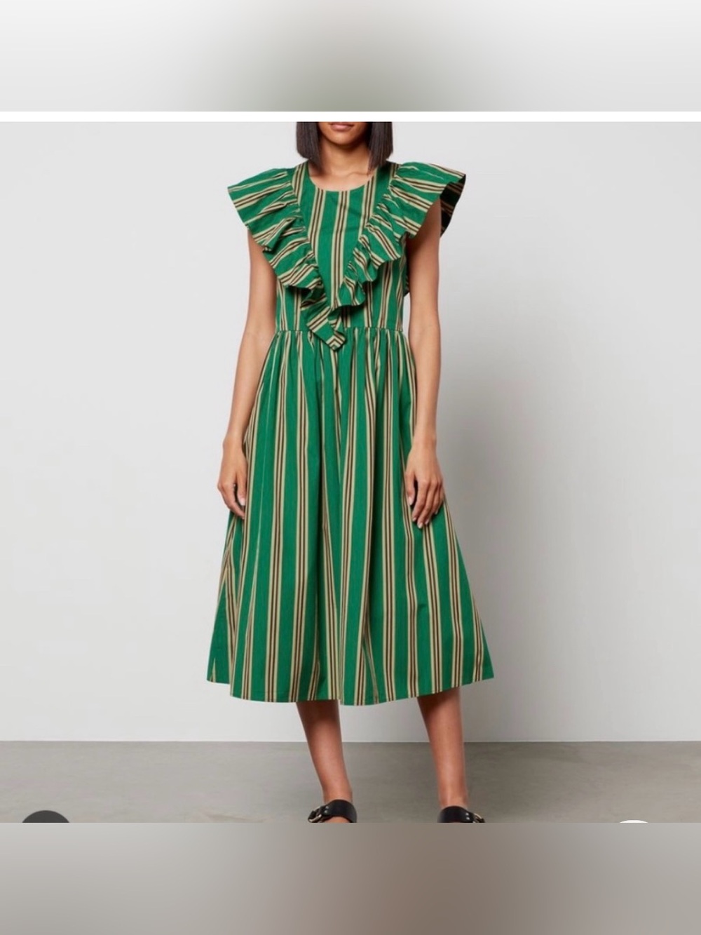 BAUM UND PFERDGARTEN
ALISA DRESS - GREEN STRIPE Dress
